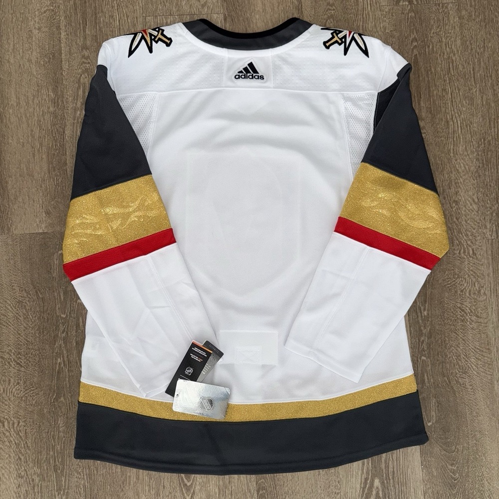 NWT Adidas Vegas Golden Knights White Away Jersey Men's 50 Authentic NHL Strap - Picture 5 of 11
